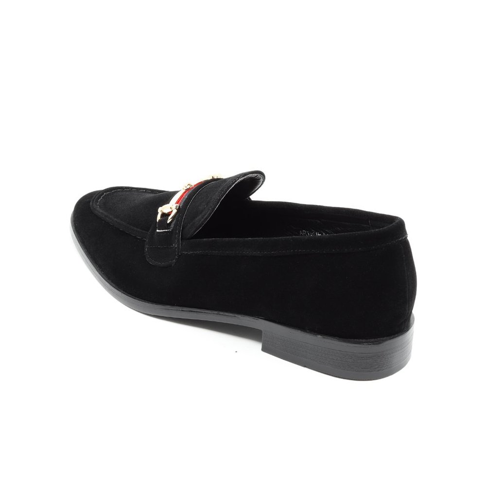 Black Men's Vintage Velvet Designer Classic Dress Tuxedo Loafers Shoes - Picture 3 of 6